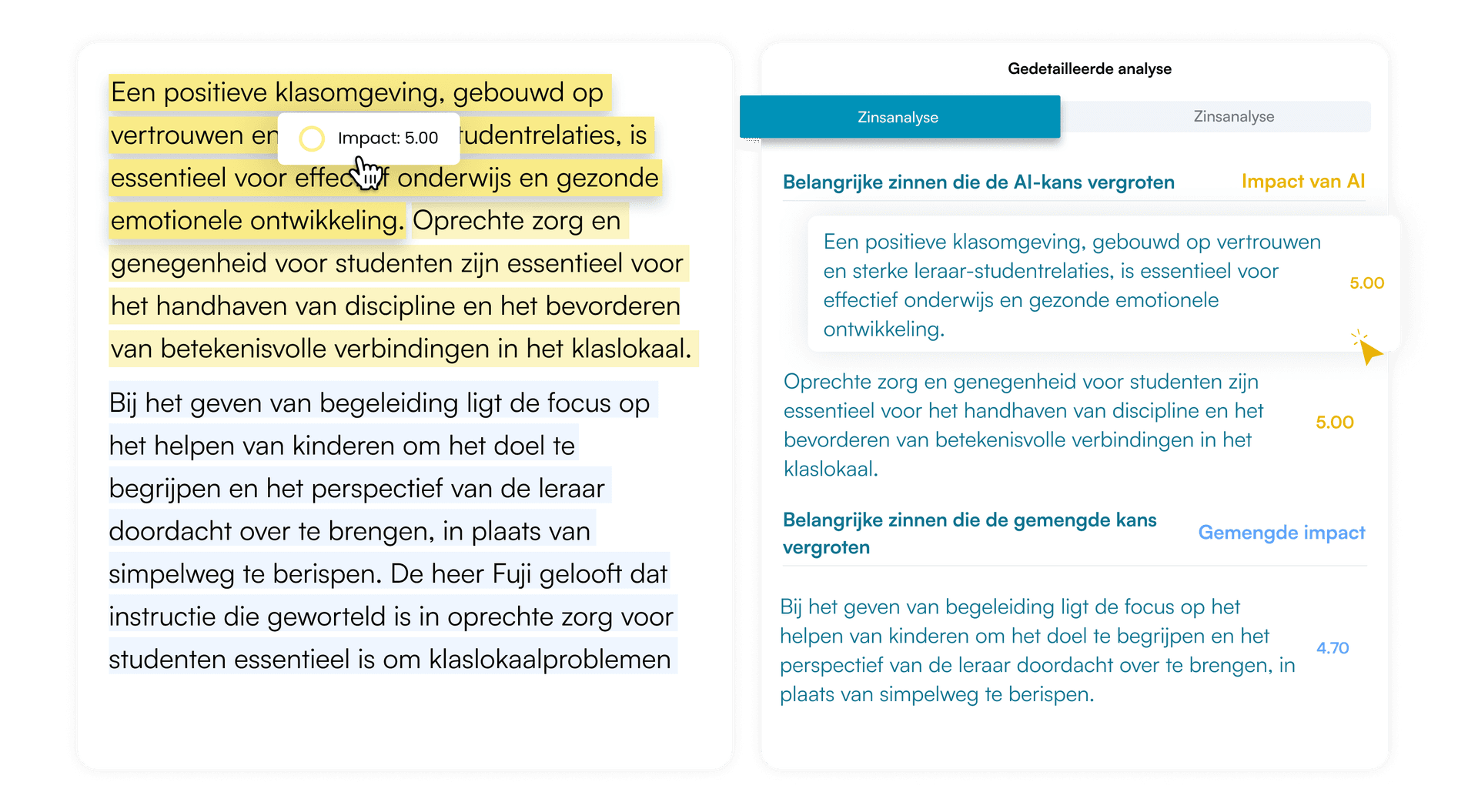 Isgen Sentence Analysis