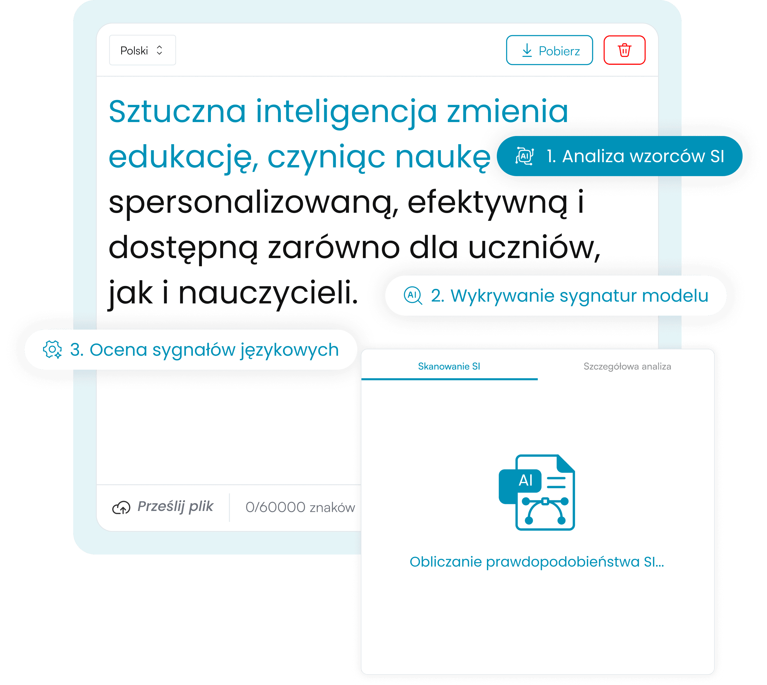 2. Skanuj w poszukiwaniu zawartości AI