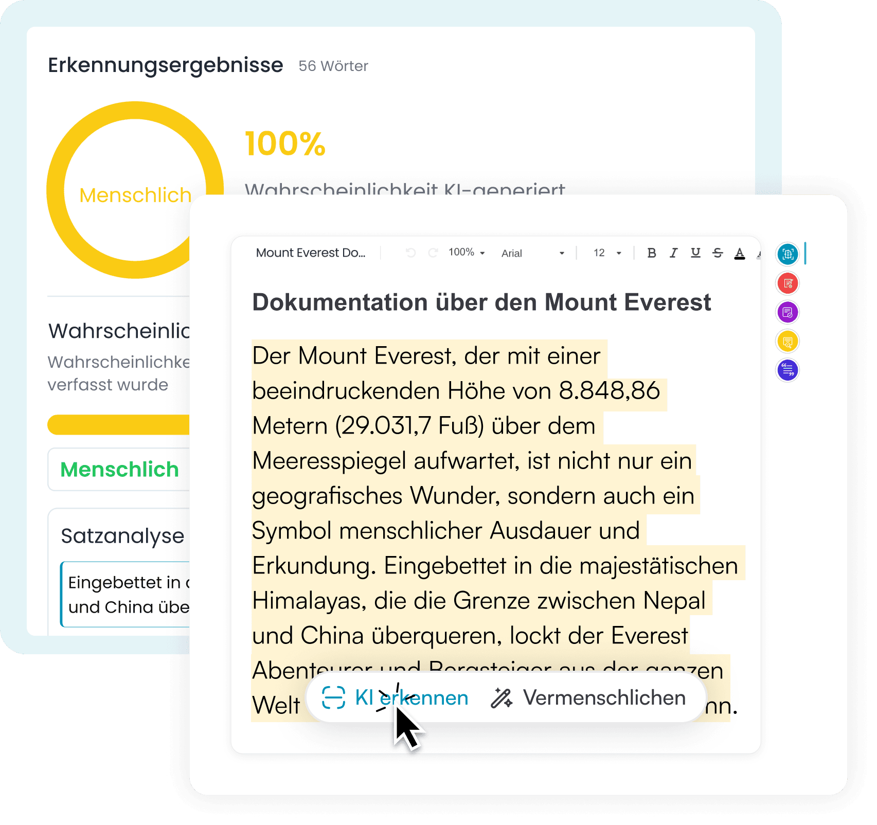 Erkennen, ohne die Seite zu verlassen
