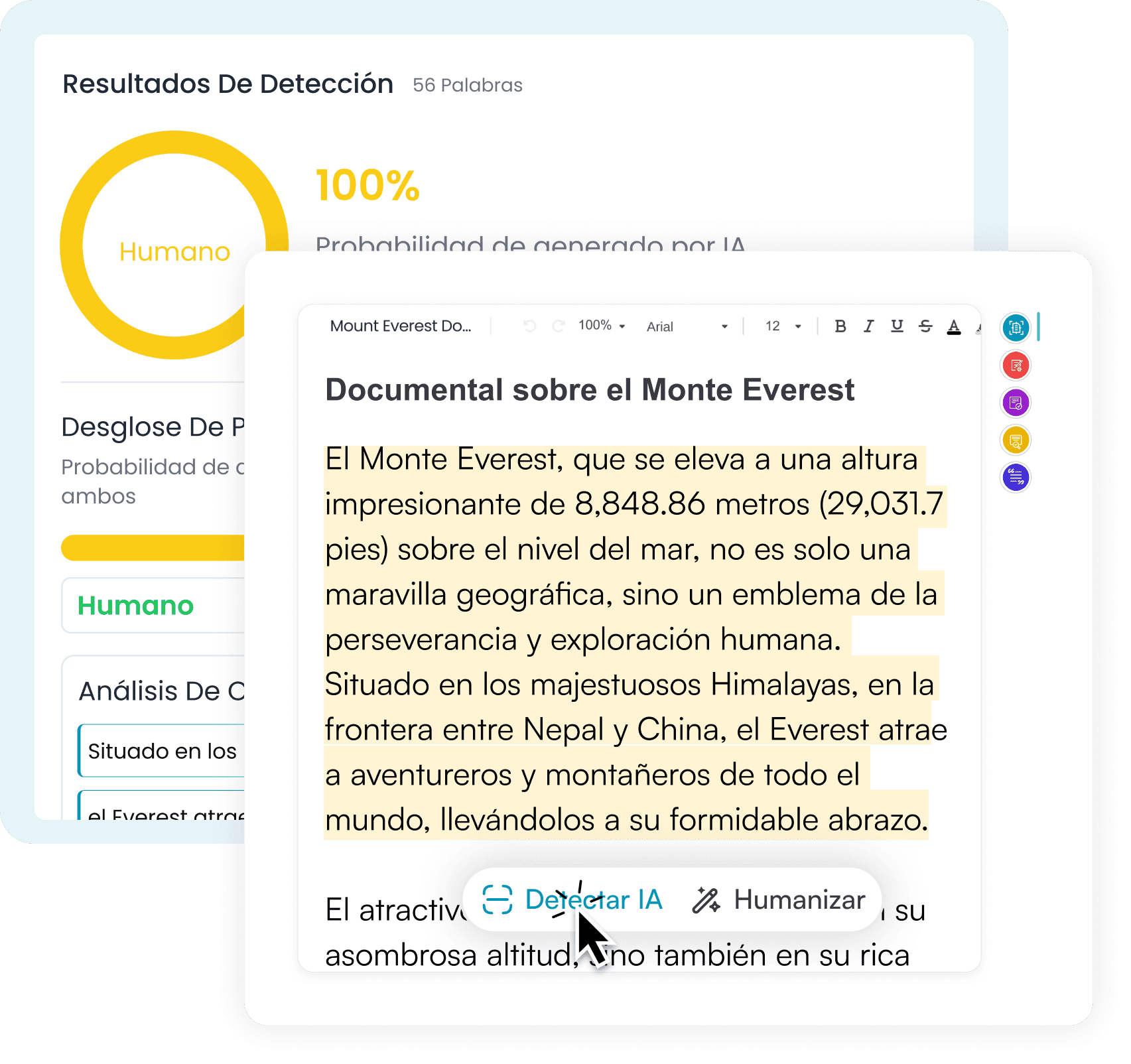 Detectar sin salir de la página