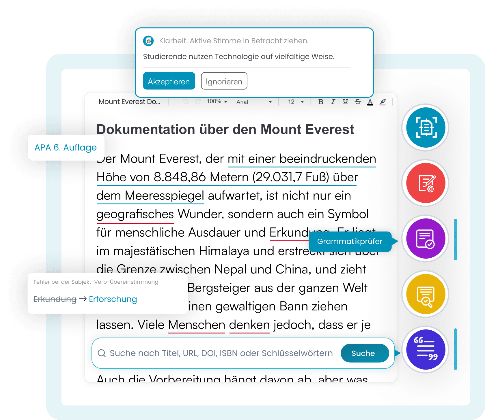 Alle Werkzeuge in der Seitenleiste