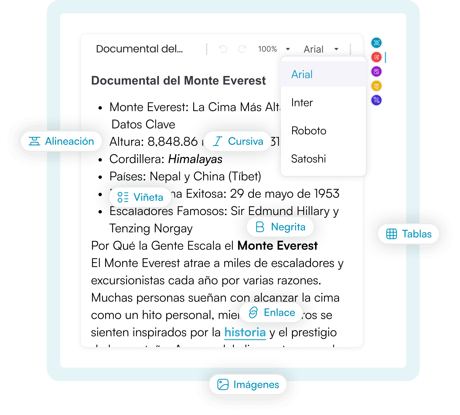 2. Escribir y dar formato