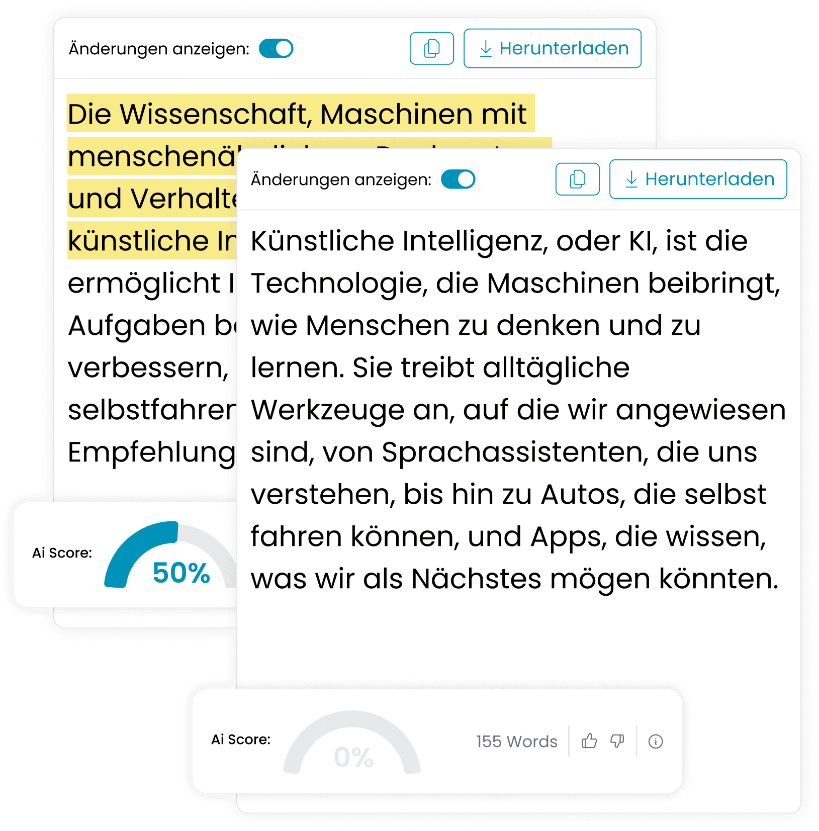Eingebauter KI-Detektor