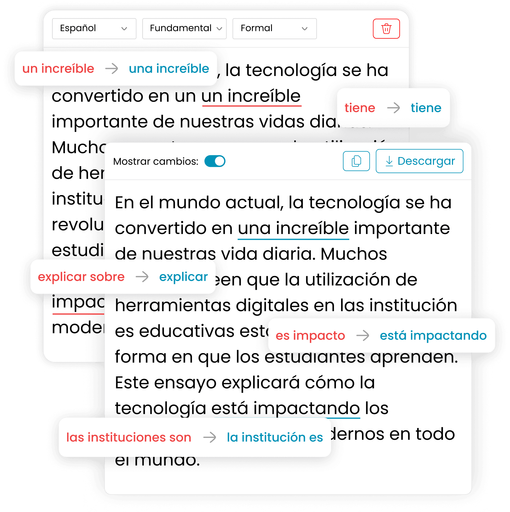 Humanizar refina la gramática y la claridad