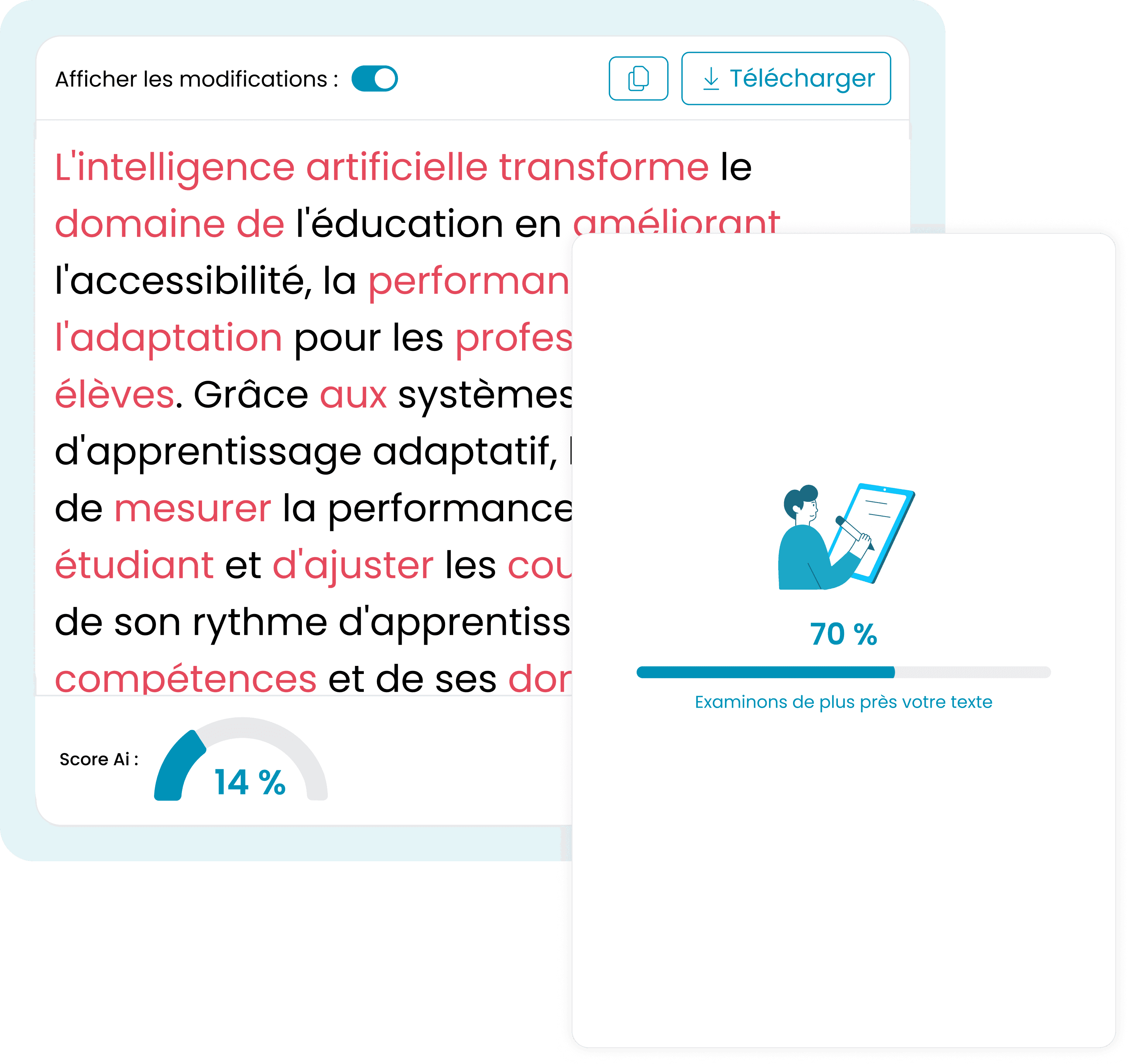 3. Cliquez sur « Humaniser », et voilà !