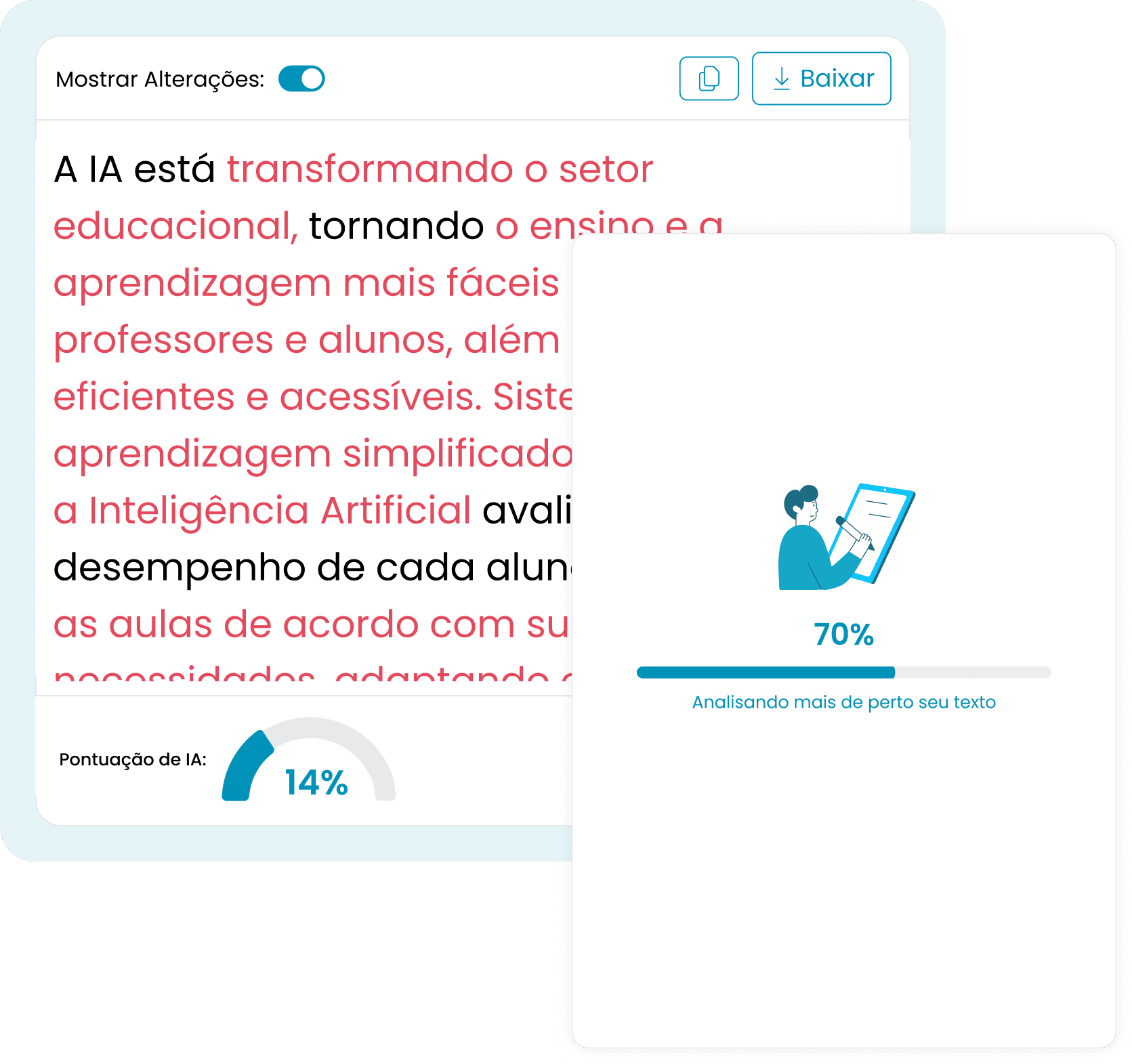 3. Clique em “Humanizar” e pronto!