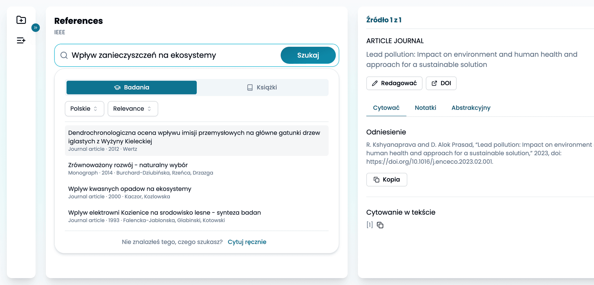 Isgen smart citation finder