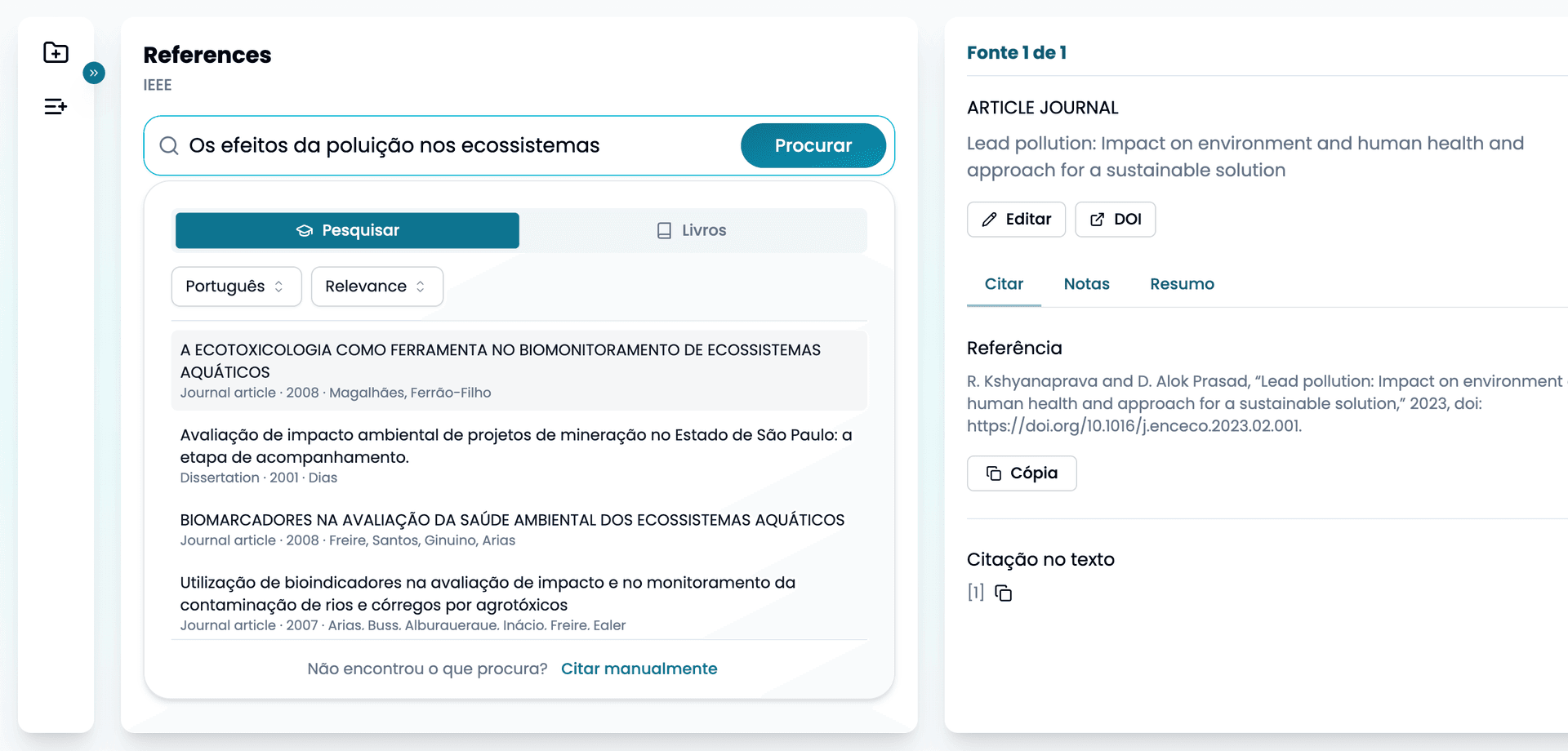 Isgen smart citation finder