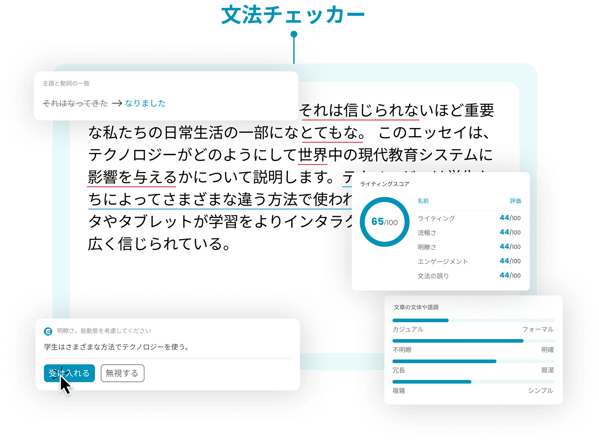 文法チェッカー