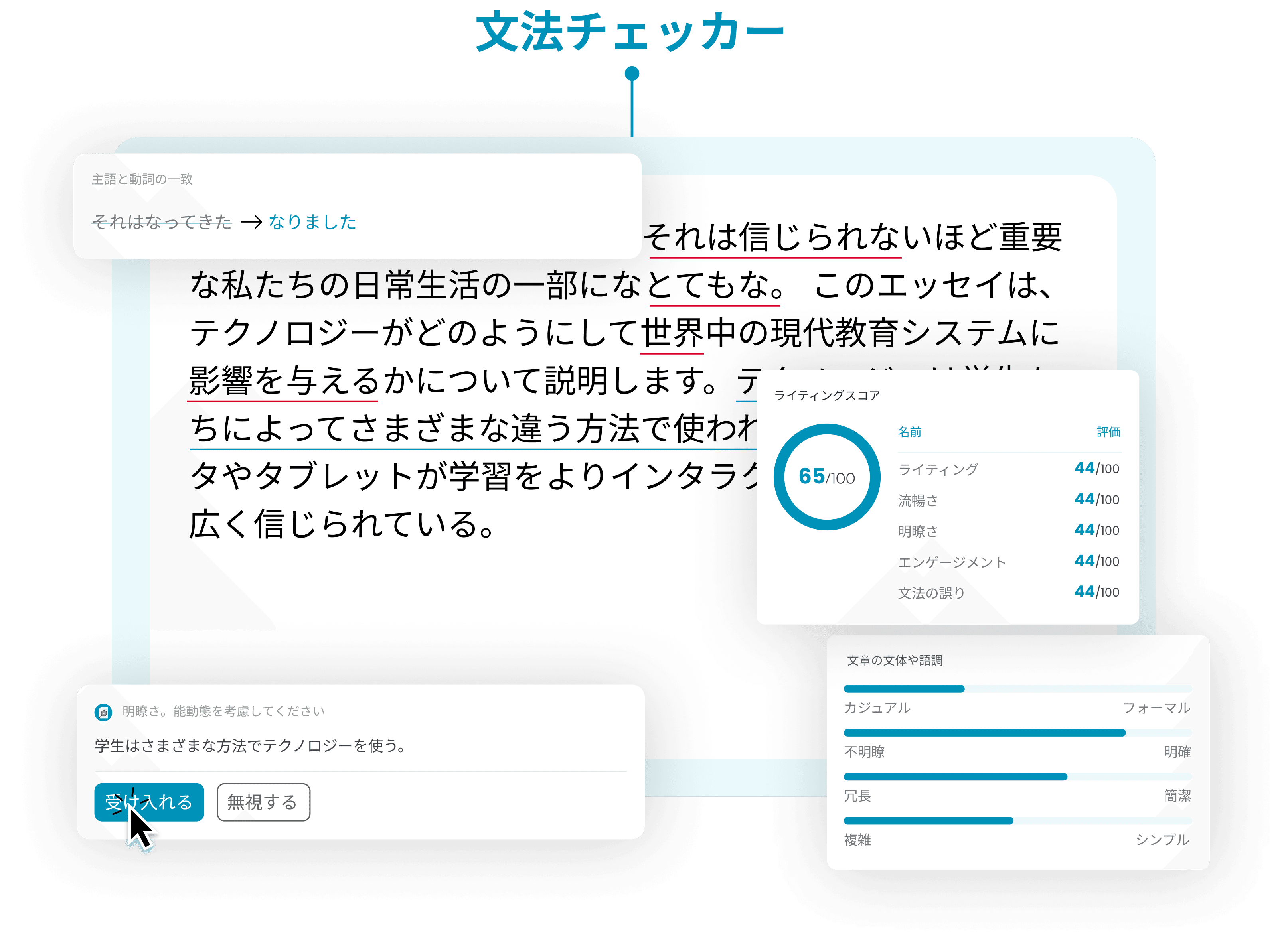 文法チェッカー