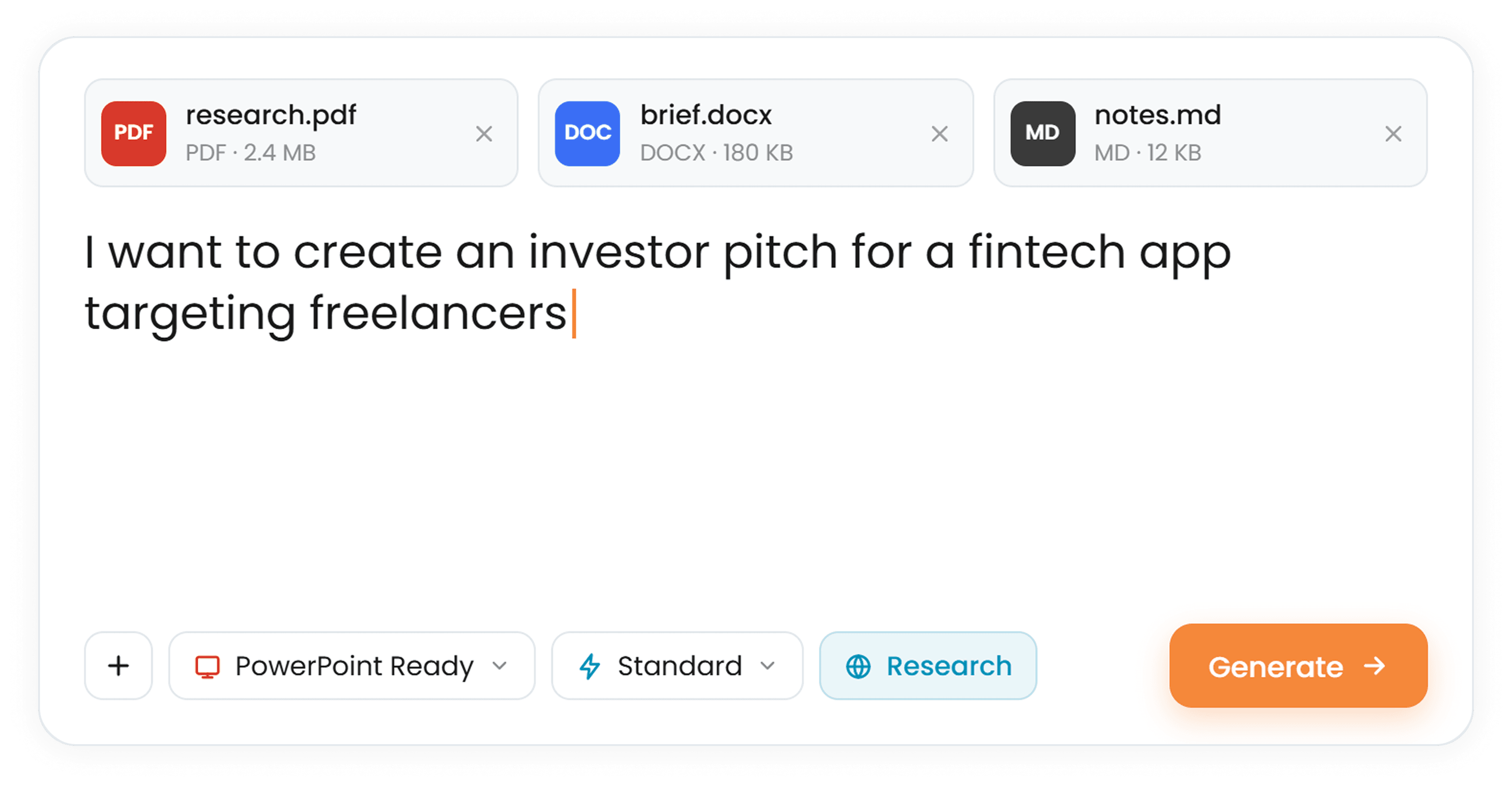 Umyalelo ocela umboniso wabatyali-mali we-app ye-fintech ejolise kubasebenzi abazimeleyo, neefayile zophando, zesishwankathelo, nezamanqaku ziqhotyoshelwe
